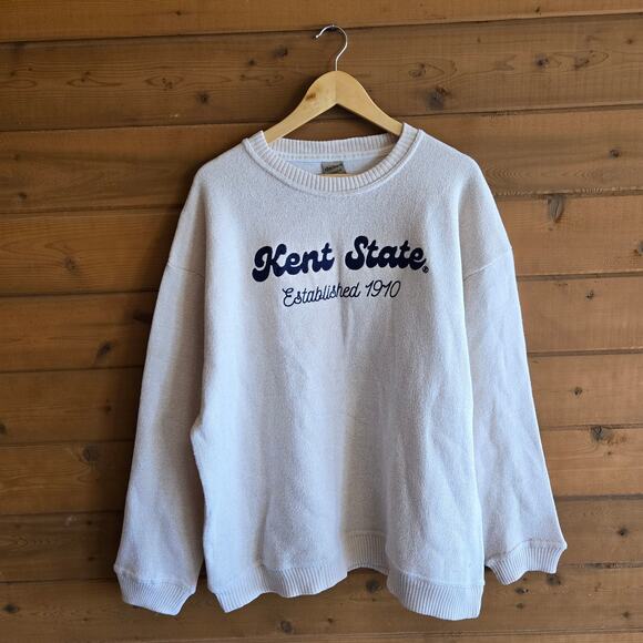Kent State Embroidered Boutique Crewneck Pullover Sweatshirt XL Soft Cozy NWT - Picture 1 of 4